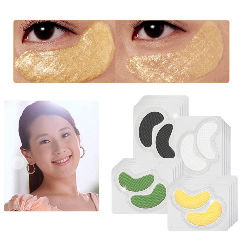 LANBENA 5 Pair 24K Gold Collagen Eye Mask Eye Patches Dark Circle Sleep Mask Eye Anti-Aging Wrinkle Firming Skin Care #272446